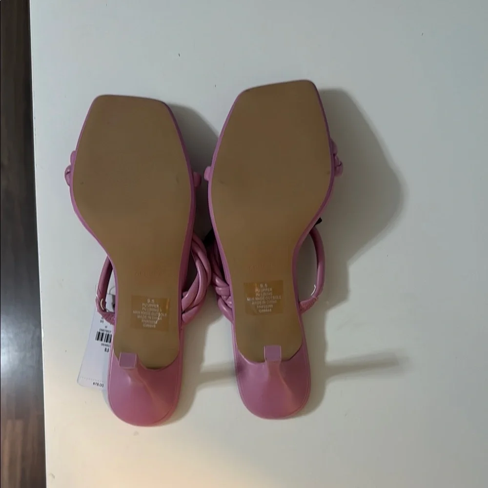 Express Women's Pink Strappy Sandals - Picture 3 of 3
